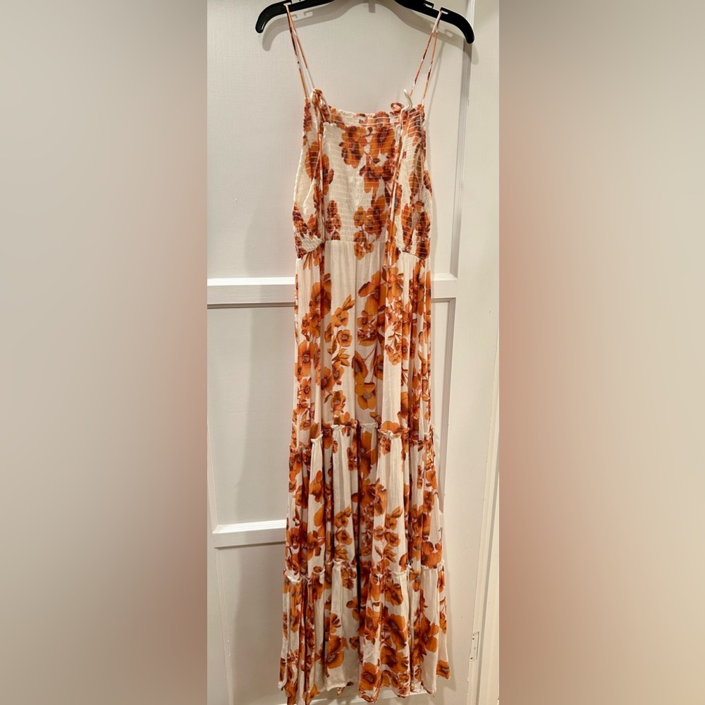 Intimately Free People Dress Garden Party Floral Maxi Tiered Size Small - Picture 10 of 16